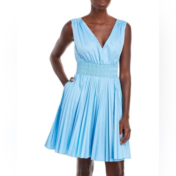 Rebecca Taylor Dresses & Skirts - $345 Rebecca Taylor‎  Blue Smocked Waist Dress Women’s Size Medium Designer